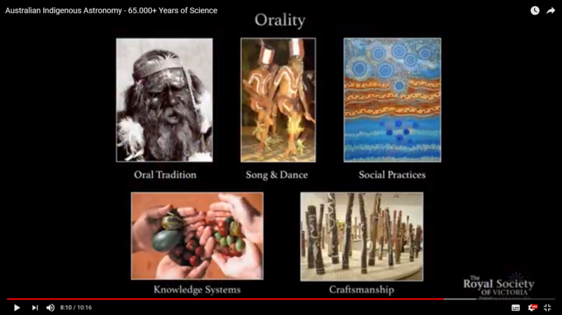 Science And Orality: A 65,000+ Year Old Knowledge Base