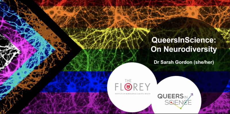 Queers In Science On Neurodiversity Holding Slide